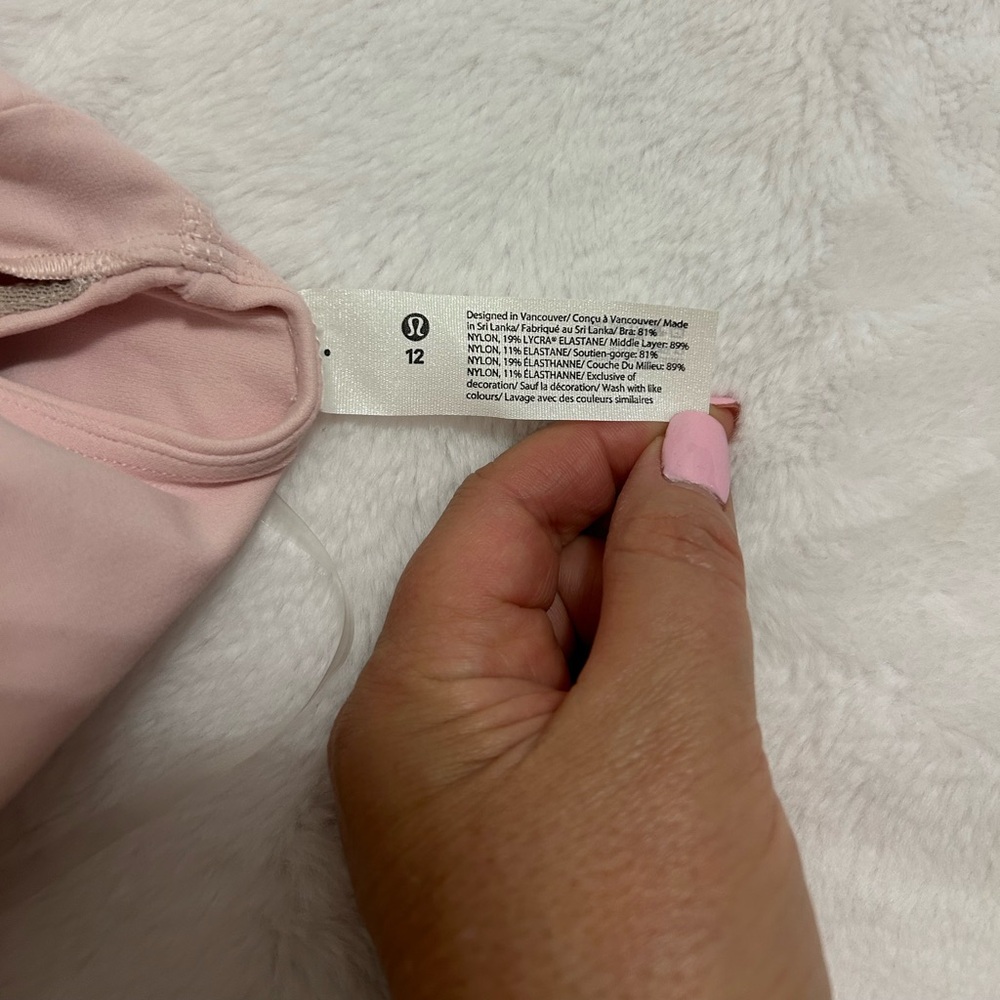 NWT Lululemon Athletica one shoulder sports bra. Size 12 C/D. Align asymmetrical - Picture 8 of 11